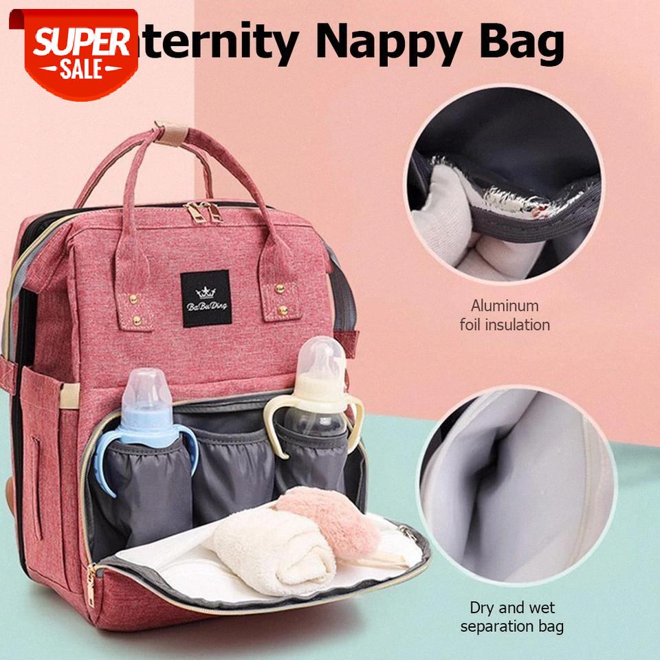

Fashion Oxford Cloth Bed Backpack Portable Big Capacity Baby Diaper Mummy Shoulder Bag Outdoor Stroller Nappy Zipper Bagpack #dN7q