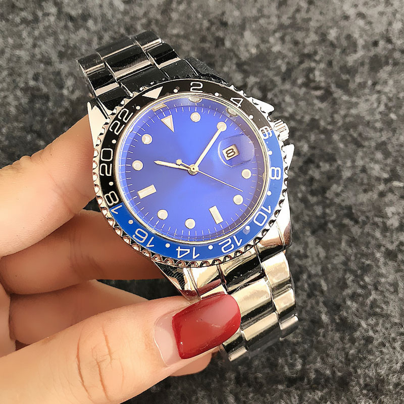 

Fashion watch Brand Women Men style metal steel band quartz Wrist watches X44, Silver black black
