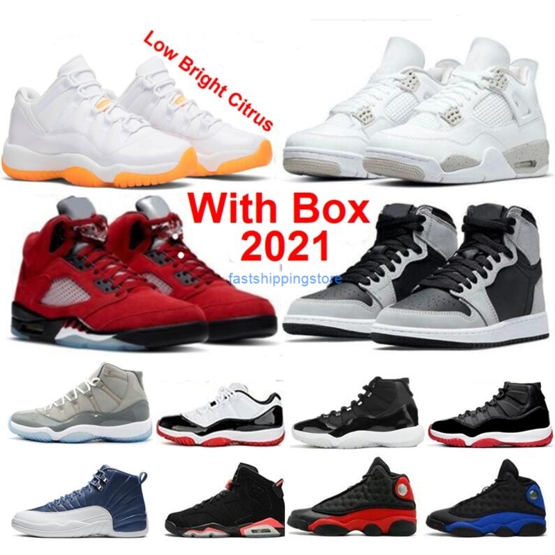 

Low Bright Citrus 11 2021 Basketball shoes OG high Shadow 1 Raging Bulls 5 Fire Red Bred Toyal Electro Orange 1s Trainers Men Stealth With, Color-43
