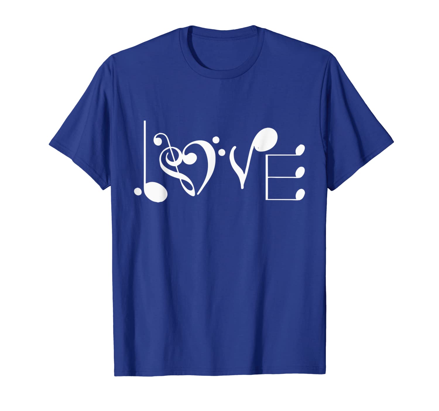 

Music LOVE Notes Clef Musician T Shirt Major, White;black