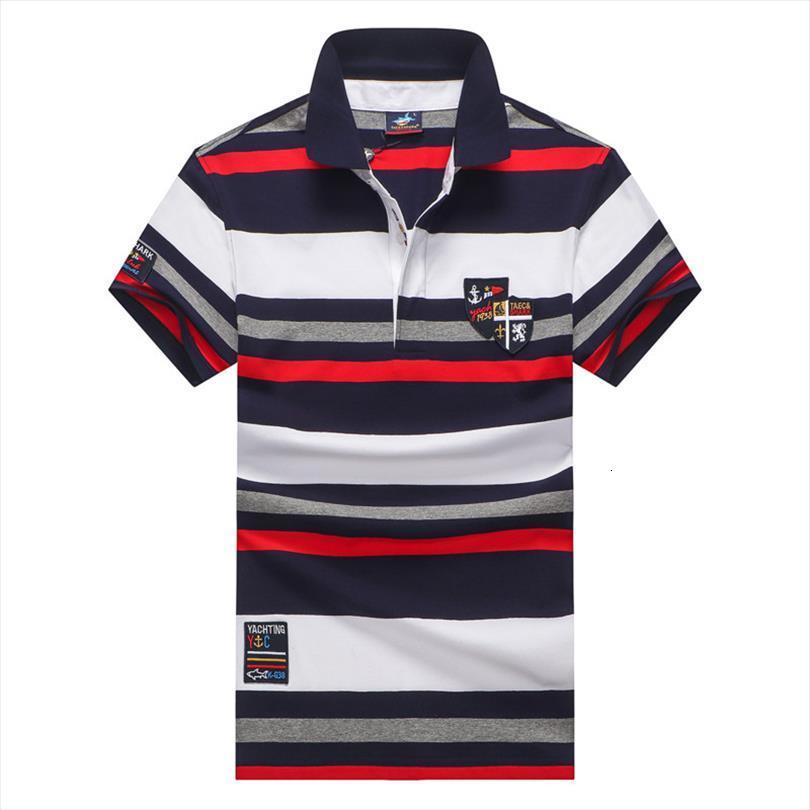 Summer Clothing Casual Brand Men Polo Shirt Fashion Famous Tace Shark Camisa Masculina Mens Business Shirts-image-712834774