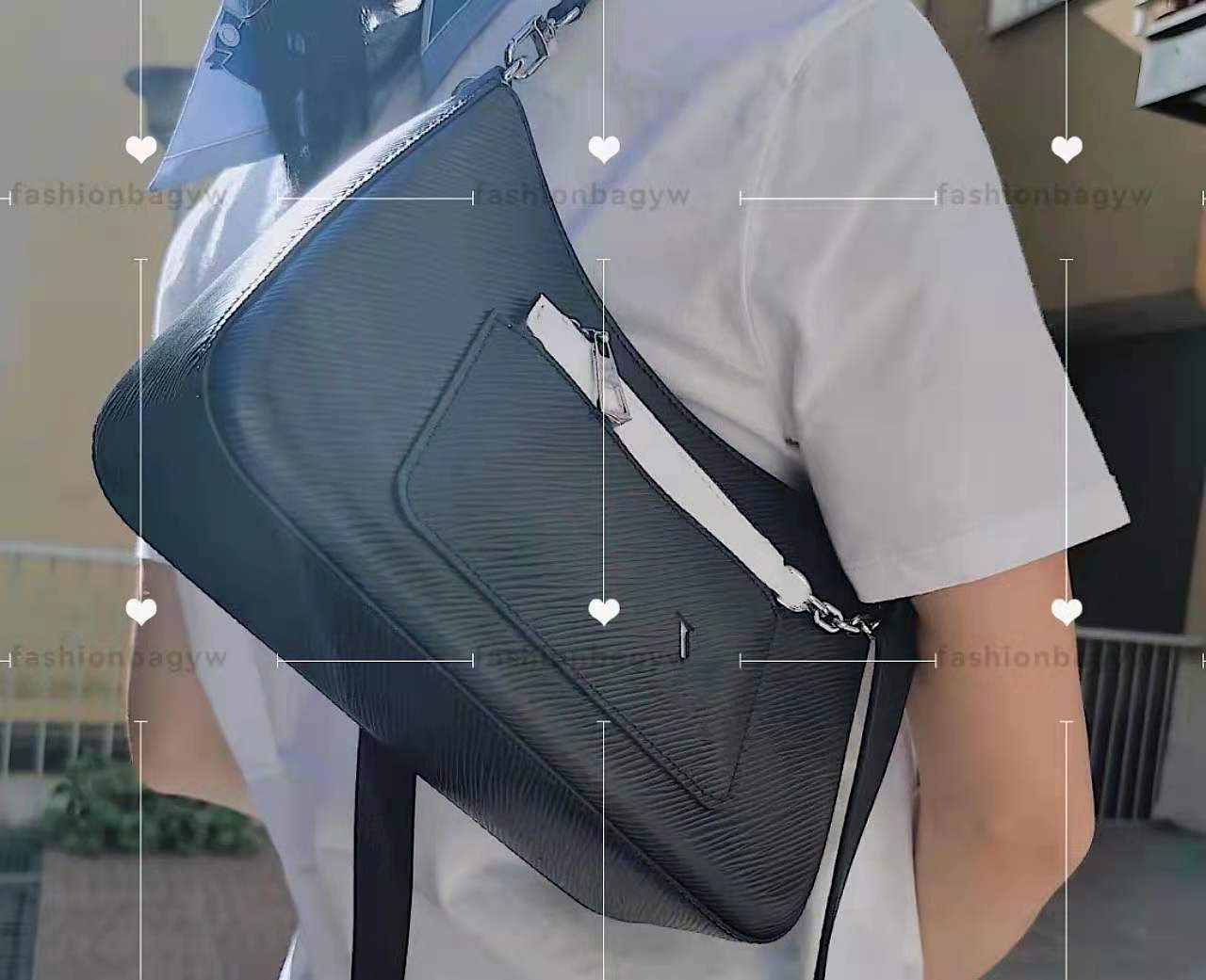 

MARELLE Fashion Ladies Baguette bag Fall Limited crossbody high quality white black shoulder handbag texture classic leather Honey gold cross body bags, 11111111