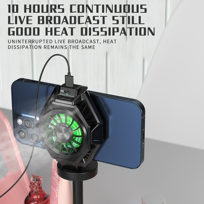 

Electronics Powerfull Wireless Charging Back Clip Cooling Padiator for Live Broadcast Mobile Phones item