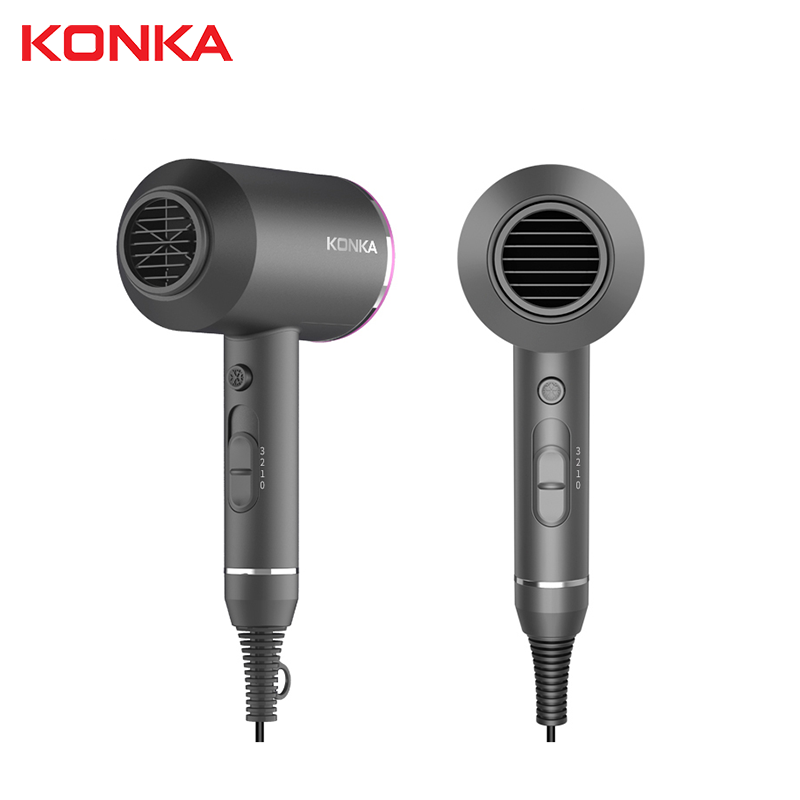 

Electric Hair Brushes KONKA Professional Dryer Strong Wind Salon Air Brush Negative Ionic Hammer Blower Dry