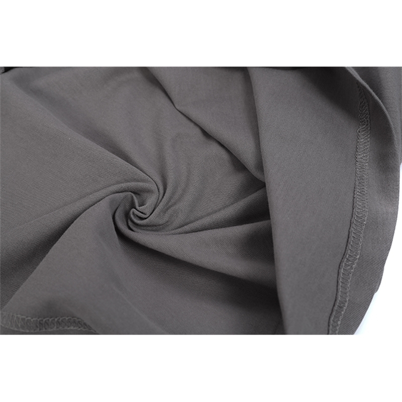 

Fashion outlet 21SS Owens grey dark ro solid loose 5 / s Grey short sleeve casual T-shirt men's Rick style, White;black