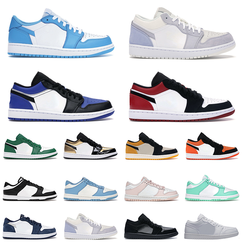 

jumpman 1 low basketball shoes unc 1s men women black toe paris mens trainer sports sneakers, # 23