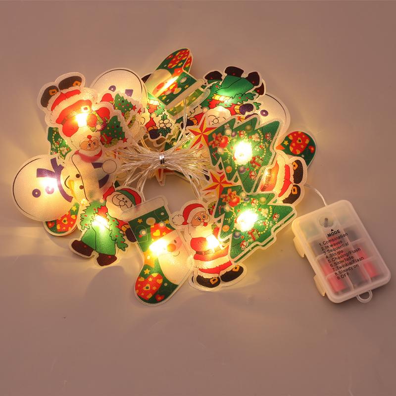 

Christmas Decorations LED Tree Garland String Flashing Light Decoration For Home Fairy Ornament Natal Year