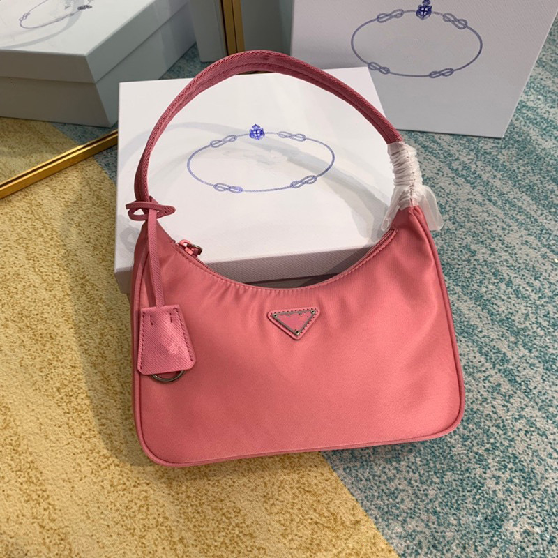 

Top quality Re-edition Underarm Clutch bag 2000 Nylon leather Shoulder bags Women Crossbody messenger Handbag wholesale, Black