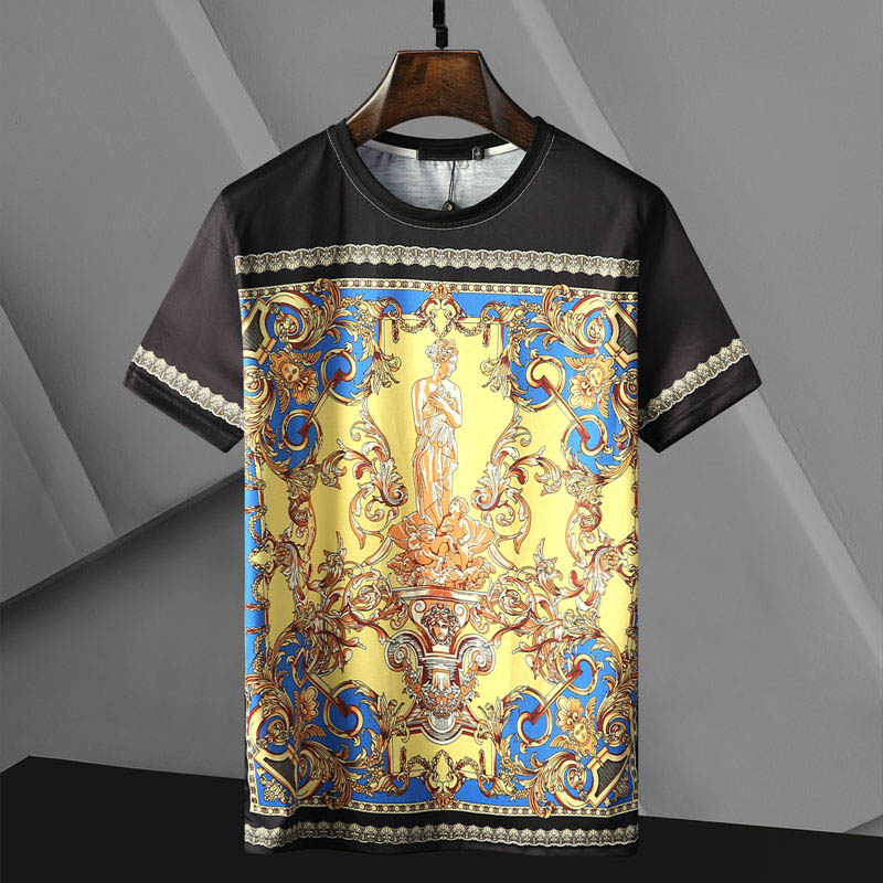 

2021 Luxury Casual T-shirt New men's Wear designer Short sleeve cotton high quality wholesale black and white size