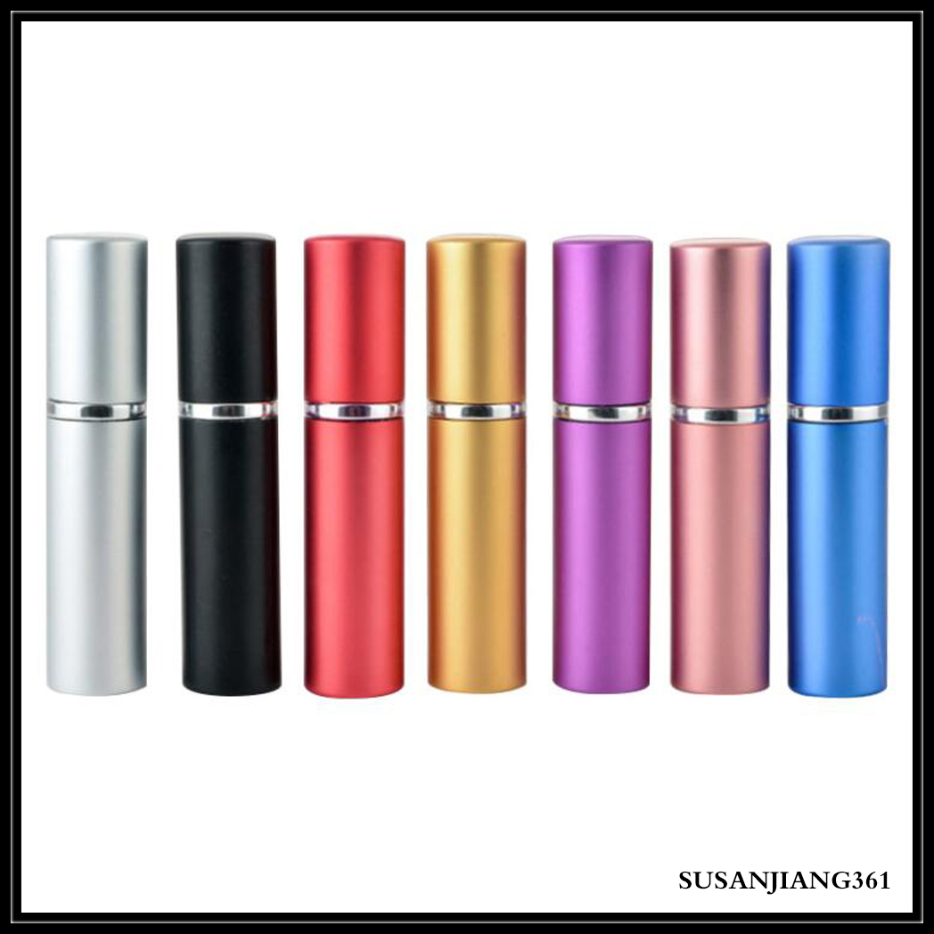 

STOCK Perfume Bottle 5ml Aluminium Anodized Compact Perfume Aftershave Atomiser Atomizer Fragrance Glass Scent-Bottle Mixed