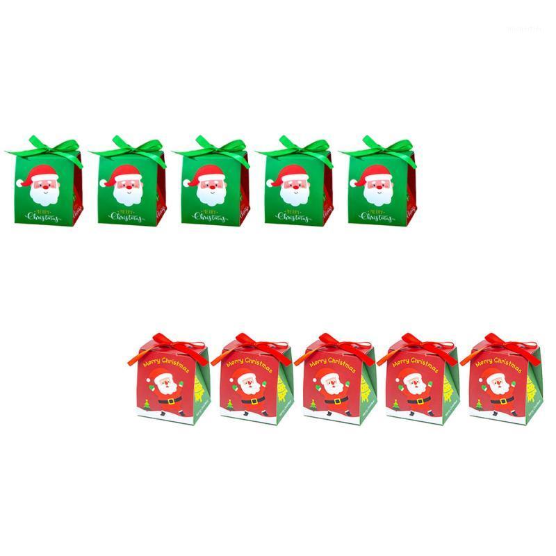 

Gift Wrap 10pcs Christmas Wrapping Boxes Xmas Holders Folding Paper