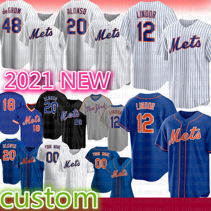 

New Baseball Jersey New Mens York 12 Francisco Lindor Women 20 Pete Alonso Youth 48 Jacob deGrom 18 Darryl Strawberry 9 Brandon Nimmo 6 Jeff McNeil 31 Mike Piazza, Please buy 10 piece - if only need logos