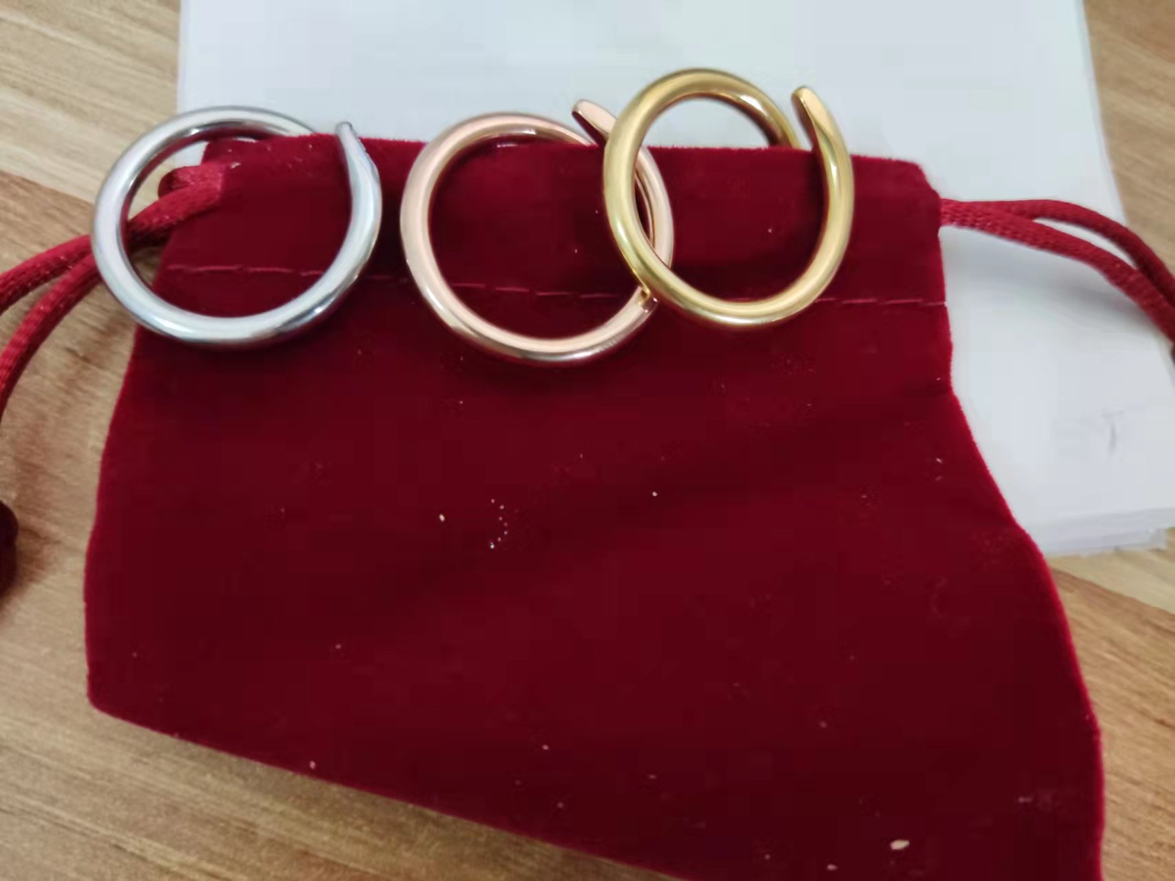 

New Fashion Ring Personality Men And Women Party Gift Titanium Steel Nail Rings Trend Ladies Engagement Wedding Ring Jewelry