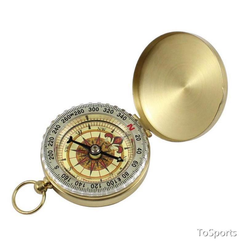 

Pure Clamshell Compass Waterproof With Luminous Pocket Watch 50mmX13mm Compasses For Outdoor Hiking Sport Gadgets