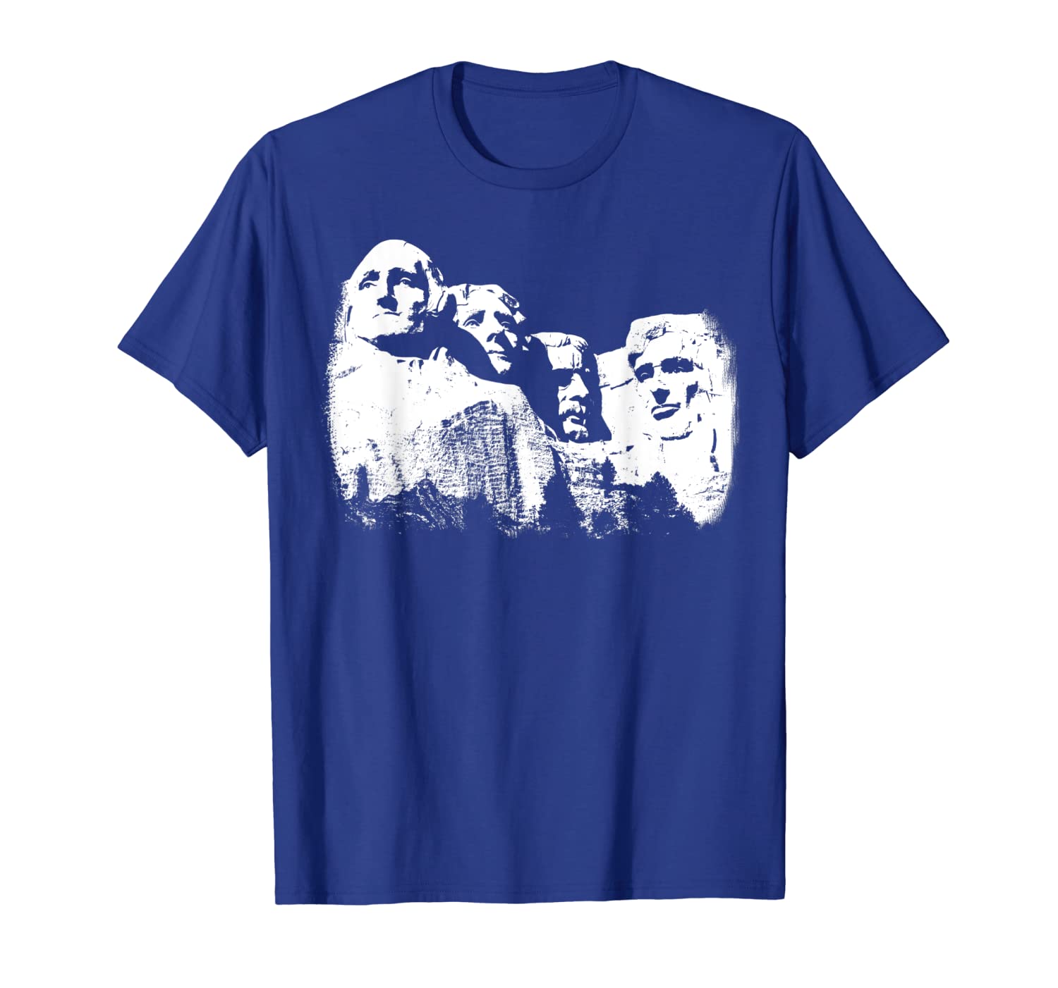 

mount rushmore presidents sculpture t-shirt, White;black