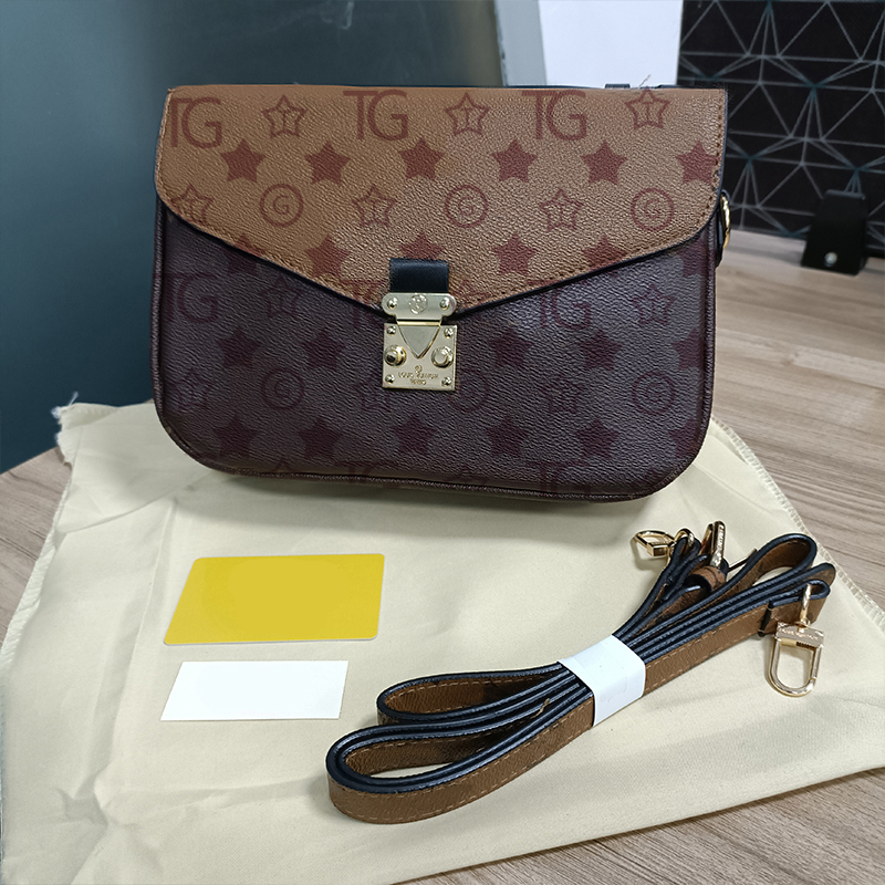 

hjd 2022 Bags Women Shoulder Old flower Vintage Chains Handbag Hasp Letter crossbody messenger bag Purse Genuine Leather canvas Wallets Top Quality