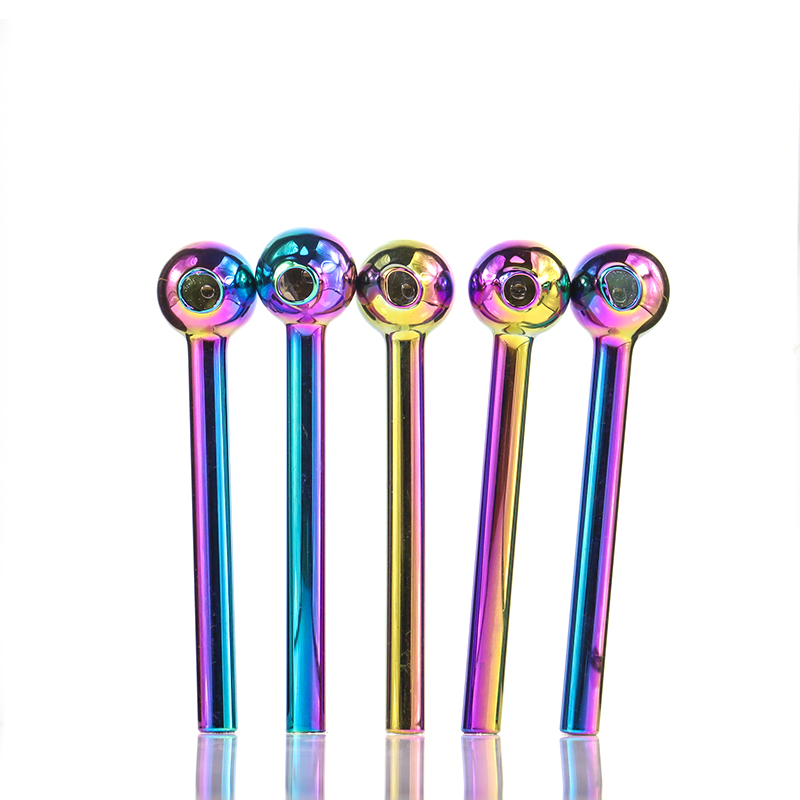 

Plating Smoke Glass Oil Burner Pipe Colorful Quality Pyrex Pipes Great Tube Nail Tips