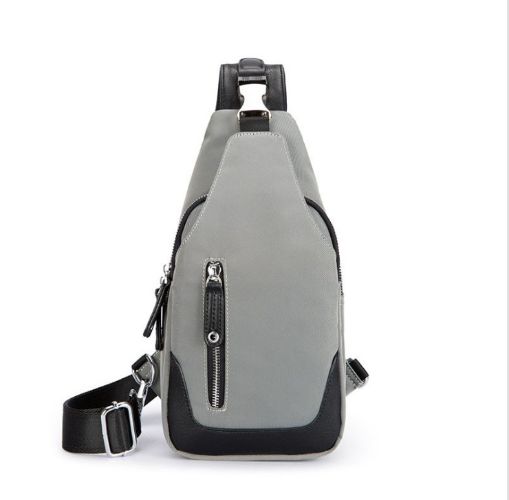 

Men Shoulder Bags Nylon Waist Packs Sling handBag Crossbody Outdoor Sport Chest Daily Picnic Canvas Women Messenger Bag Bolsa, Grey
