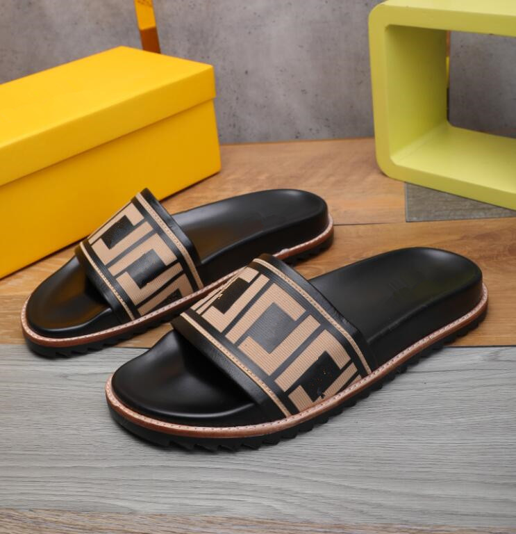 

2022 Men Women Designer Sandals Shoes Luxury Slide Summer Fashion Wide Flat Slippery With Thick Slipper Flip Flops size 38-46, Box