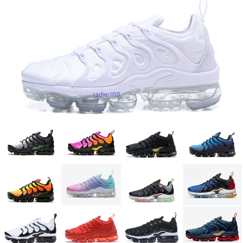 

2021 NEW Tns Tn Plus Running Shoes Sneakers Airmaxs Vapores Neon Triple Black REd Lemon Lime Betrue Game Royal Maxes Mens Women Trainers, A-b001