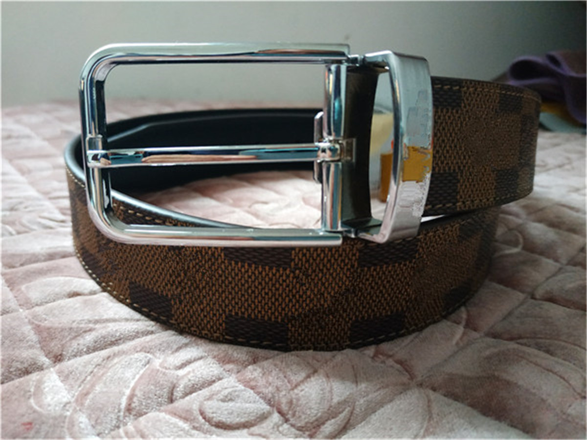 

High quality fashionable men women spuare needle buckle belt black and brown wear comfortable without box, As show