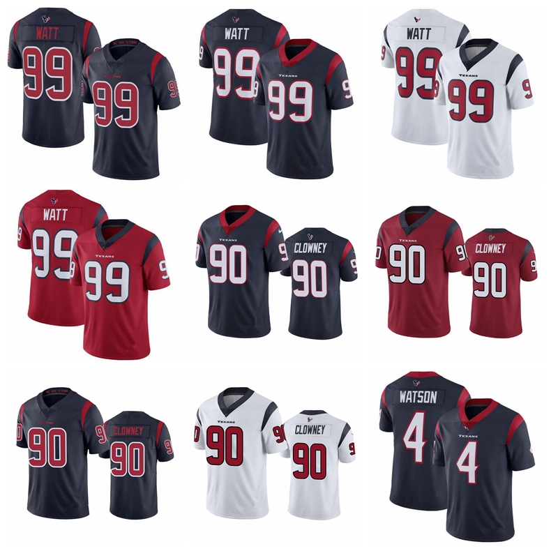 

Houston''Texans''MEN WOMEN YOUTH J.J. Watt jadeveon clowney Deshaun Watson Color Rush Vapor Limited football Jersey