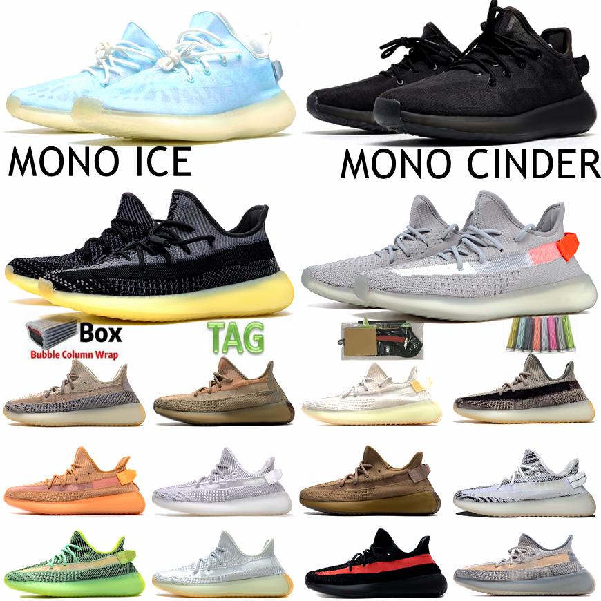

Men Women Static Reflective Running Shoes kanye Mens Mono Ice Clay Black Desert Sage Earth Cinder Tail light Bred Zebra Beluga Ash Blue Sneakers, 16 marsh