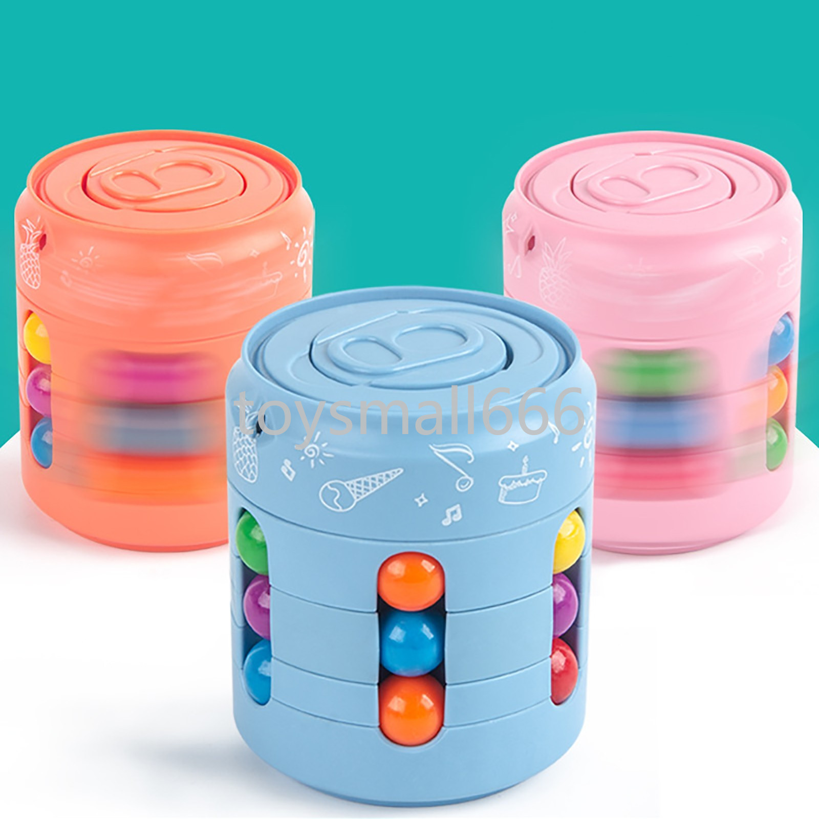 

Antistress Magic Can Spinning Top Little Magic Bean Children's Decompression Relax Pressure Brinquedos Fidget Toys