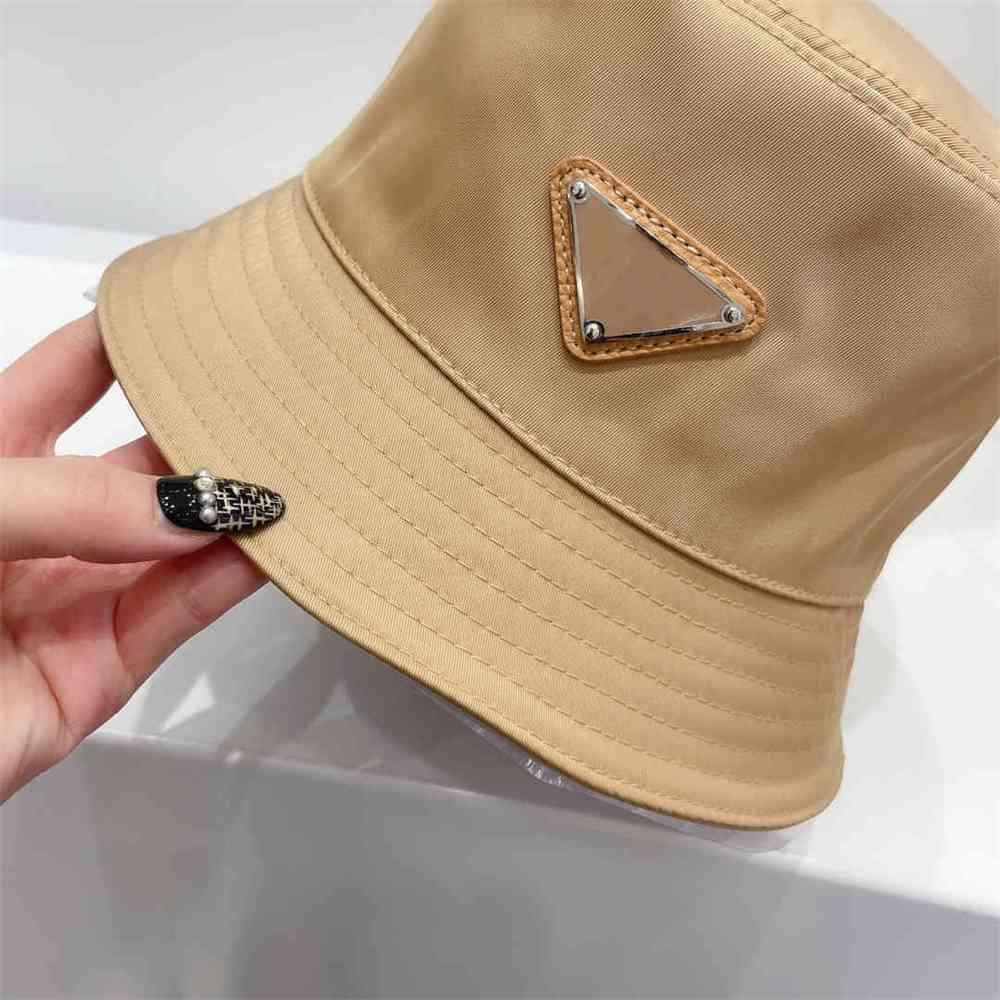 

2021 New Designer Fisherman Caps Classic Paragraph Male and Female High-quality Woven Straw Sun Ha23R, Beige