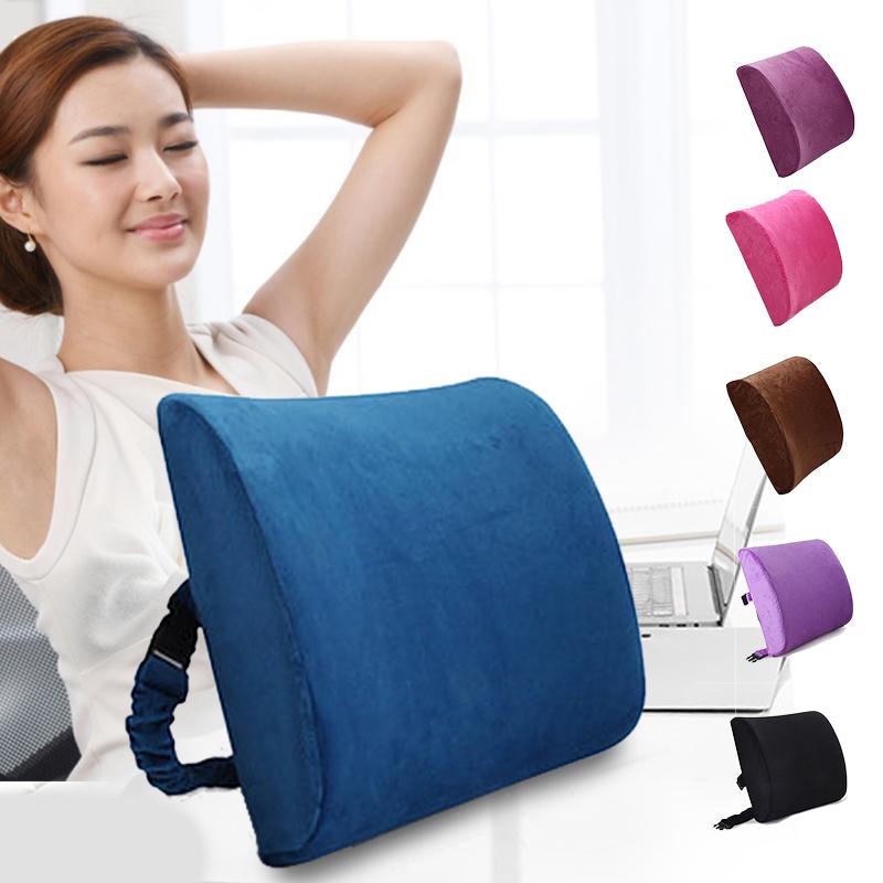 

Cushion/Decorative Pillow Memory Foam Cushion Waist Back Support Portable Breathable Ergonomic For Car Office Hogard, Blue