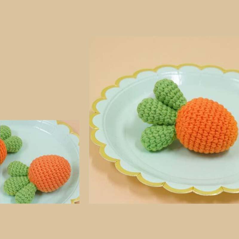 

Cat Toys Pet Products Mint Plush Felt Series Fruits And Vegetables Including Vivid Grass Handmade Wool