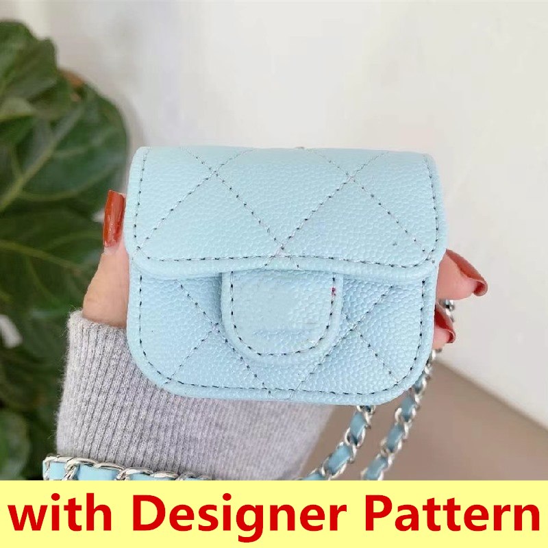 

Luxury PU Leather Case for Airpods Pro Protective Cover Hook Clasp Keychain Anti Lost Fashion Designer Earphone Cases airpods12