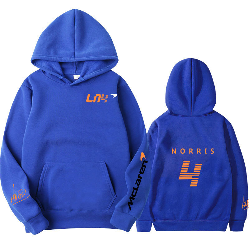 

Lando Norris Mclaren F1 Team Racing Oversized Sportswear Hoodie for Men and Women Fall Winter, Black