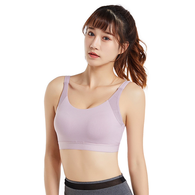 Camisoles Tanks Lingerie Yoga Fitns Youth Elastic Gathered with Bra Pad Open Back Vt-image-720444091