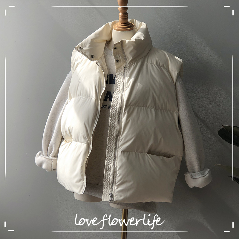 

COZOK Winter Bread Jacket Vest Women' Korean Jacket 80037 210521, Beige