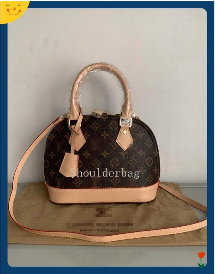 

BAGS LV LOUIS bag VITTON female bags classic old flower ALMA BB shell bag single shoulder messenger bag fashion clutch, Red;black