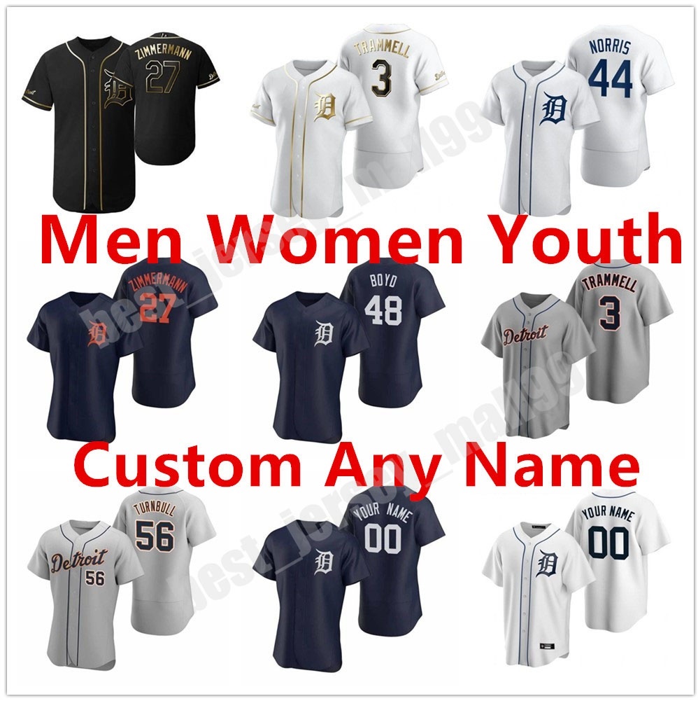

Custom 2021 Detroit Men Women youth Kids Brandon Dixon jersey Ronny RodrÃ­guez John Hicks Miguel Cabrera Niko Goodrum JaCoby Jones Stewart Ti, Blue;black