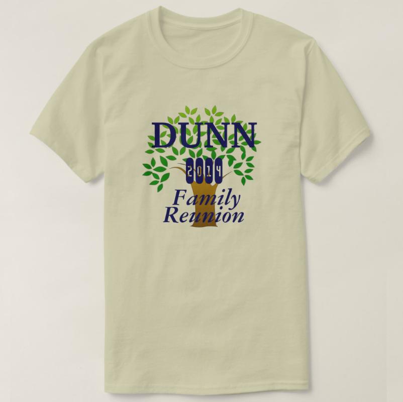 

Men's T-Shirts 2021 Printed Men T Shirt Cotton Short Sleeve The Official 2014 Dunn Family Reunion Tshirt Women, Gy
