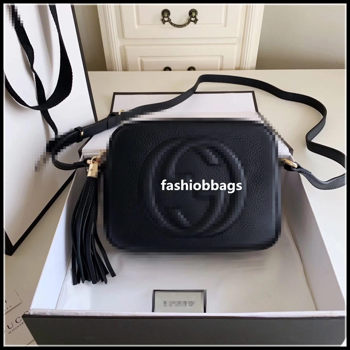 

GG Handbags Women Leather Tassel Shoulder Bags Luxury Messenger Bags Designer Handbags Fashion Crossbody Purse Lady Wallet Tote 546453, Red;black