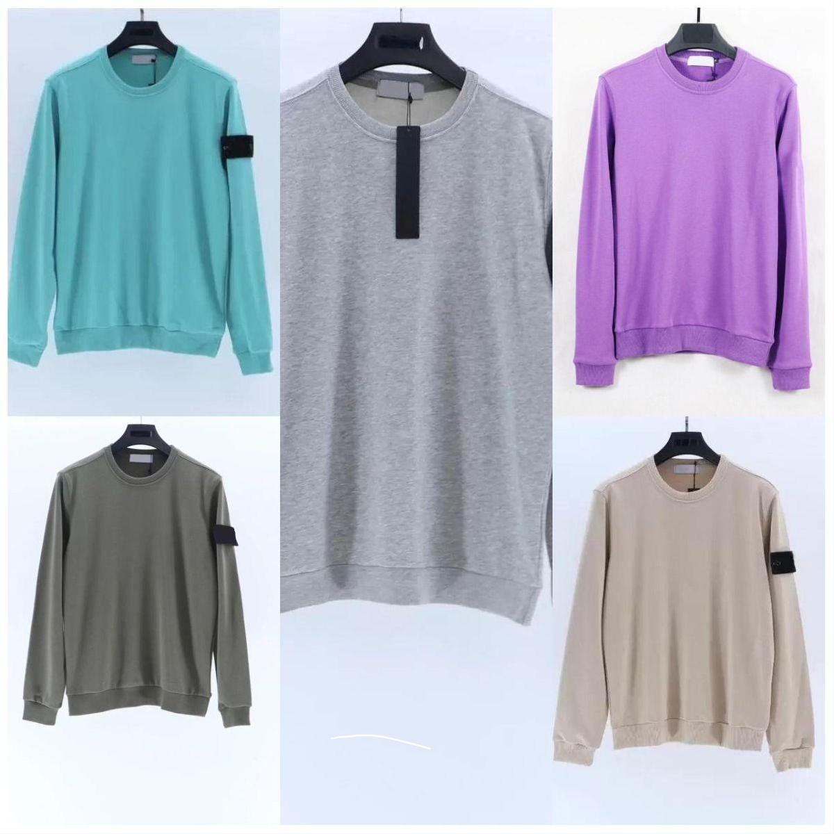 Autumn mens hoodies sweatshirts stone hooded island hoodie europen fashion sweater badge long sleeve hip hop streetwear pullover crewneck men swe-image-742208678