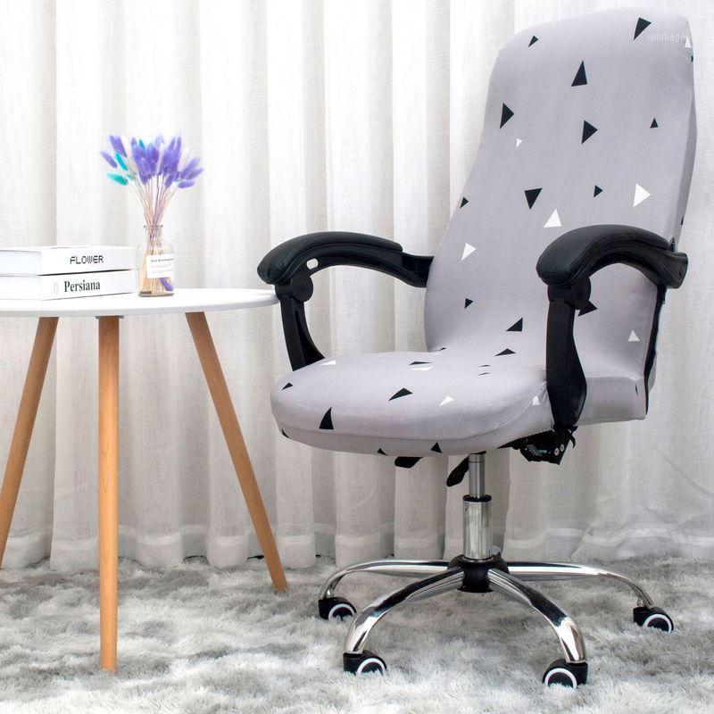 

Stretch Case For Swivel Chair Armchair Work Seat Soft Rotating Computer Cover Office Covers Spandex Chairs Universal