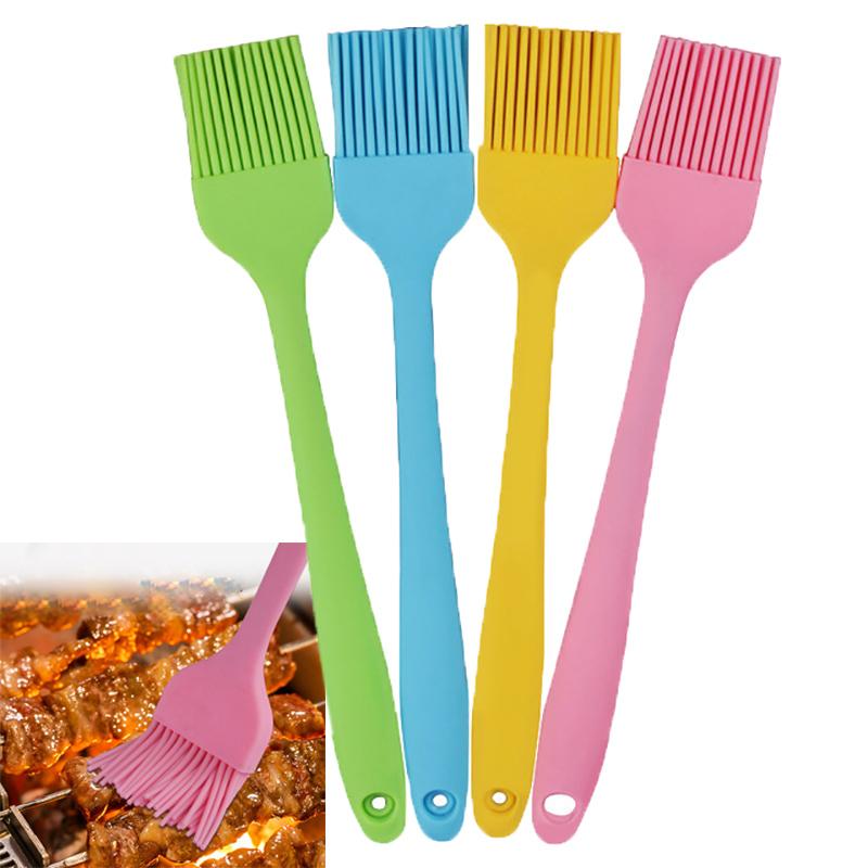 

Tools & Accessories 4Pcs/lot Portable Silicone BBQ Oil Brush Bread Butter Baking Brushes Basting Kitchen Cooking Barbecue Tool
