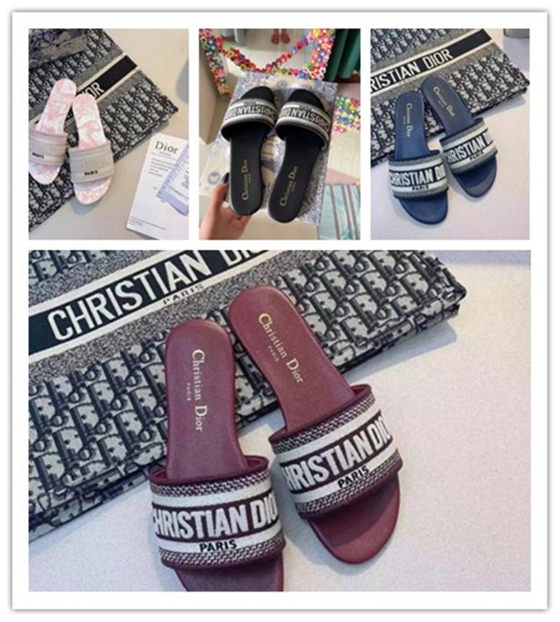

Fashion Men Women Sandals Shoes Slide Summer Wide Flat Slippery DC Sandals Slipper GGLVLouisVitton YSLVUTTON, A+