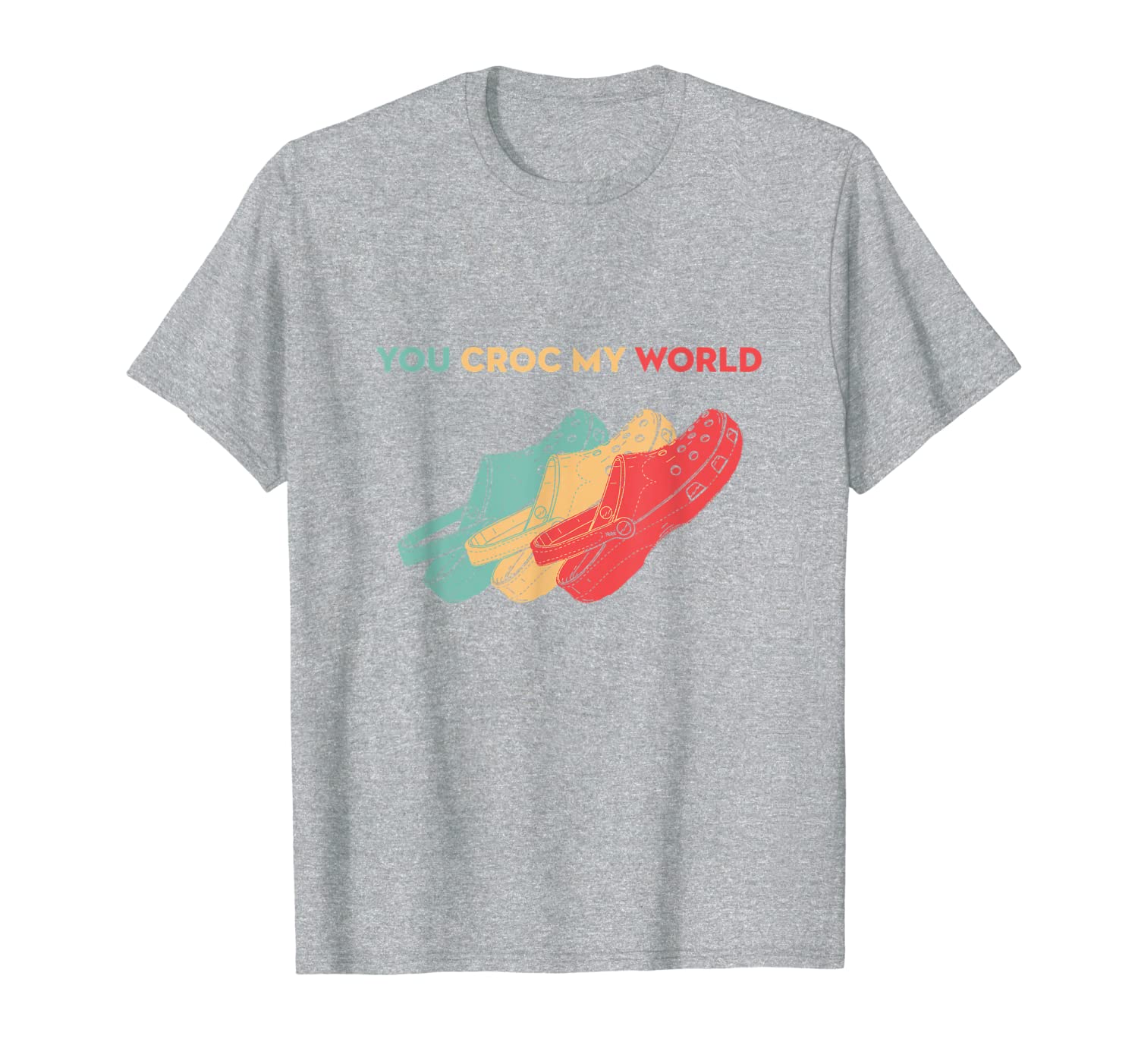 

Vintage You Croc My World Tees Shirts Croc Gift Croc Lovers, White;black