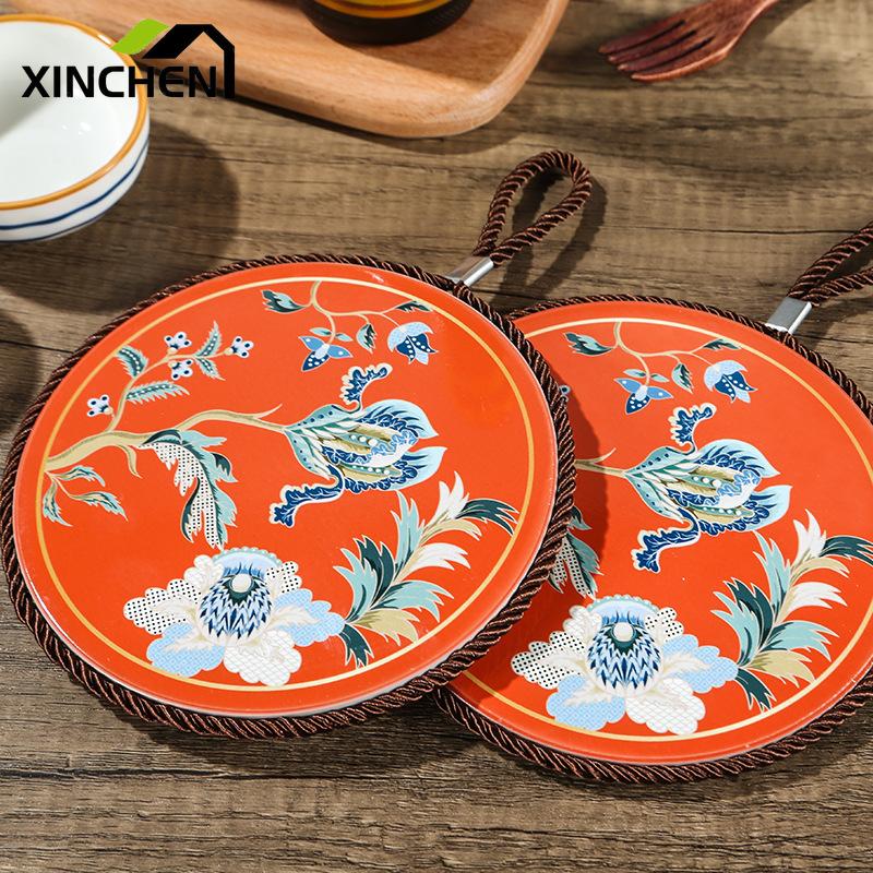 

Mats & Pads XINCHEN Household Goods 1Pc Chinese Style Retro Creative Table Mat Art Coasters Tea Cup Tableware Home Accessory Y201