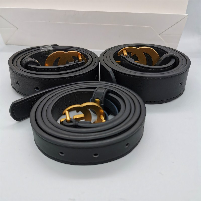 

Designer Classic Brass Buckle Men Women Belts genuine leather classical Belt Waistband ceinture width 2.0cm3.0cm 3.4cm Length 90-120 With Box, With gift box