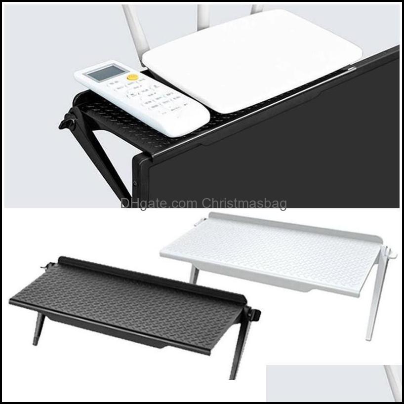 

Hooks Rails Housekee Organization & Garden Monitor Computer Tv Top Screen Bracket Plastic Creative Mti-Function Shelf Home Office Storage Ra