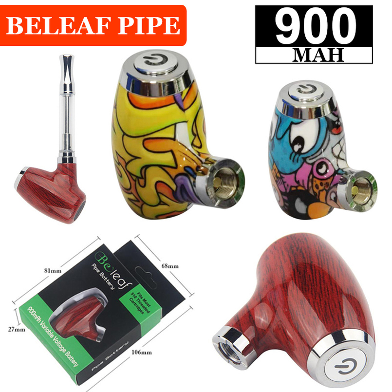 

Beleaf E Pipes Preheat Battery Kit 900 mAh 510 Thread Variable Voltage eCig Vaporizer Mech Mod Cigars Vape Cartridge