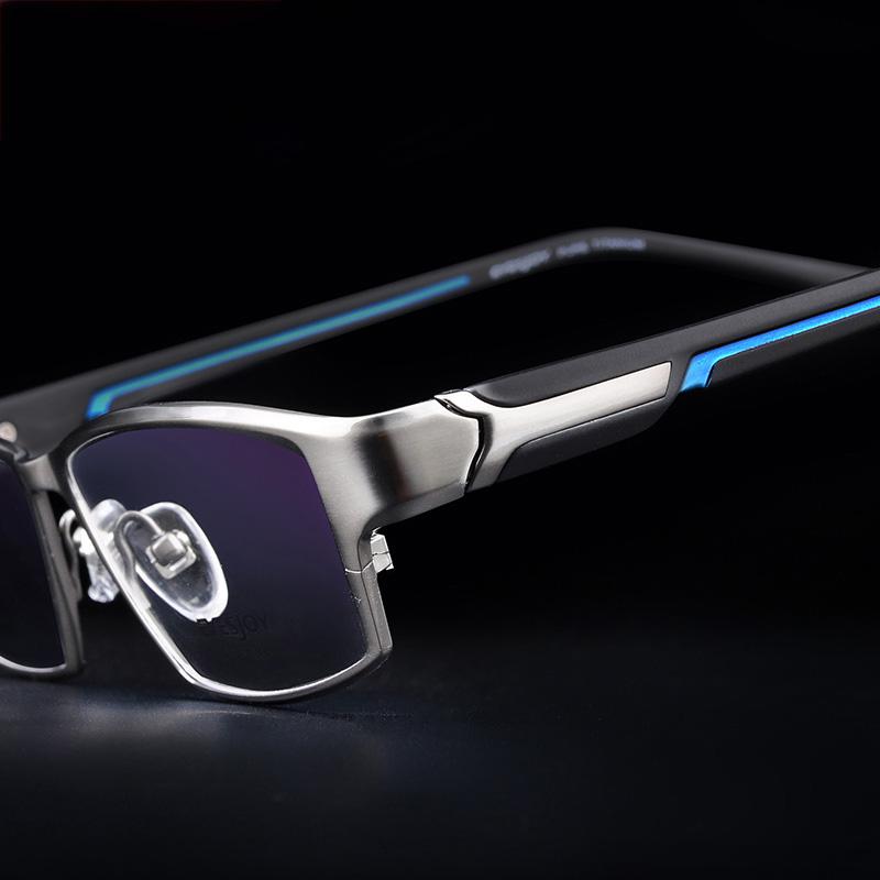 

Fashion Sunglasses Frames Cubojue Titanium Glasses Frame Men Eyeglasses Male Full Rim Ultra Light Prescription Spectacles Men's Optical Myop, Black