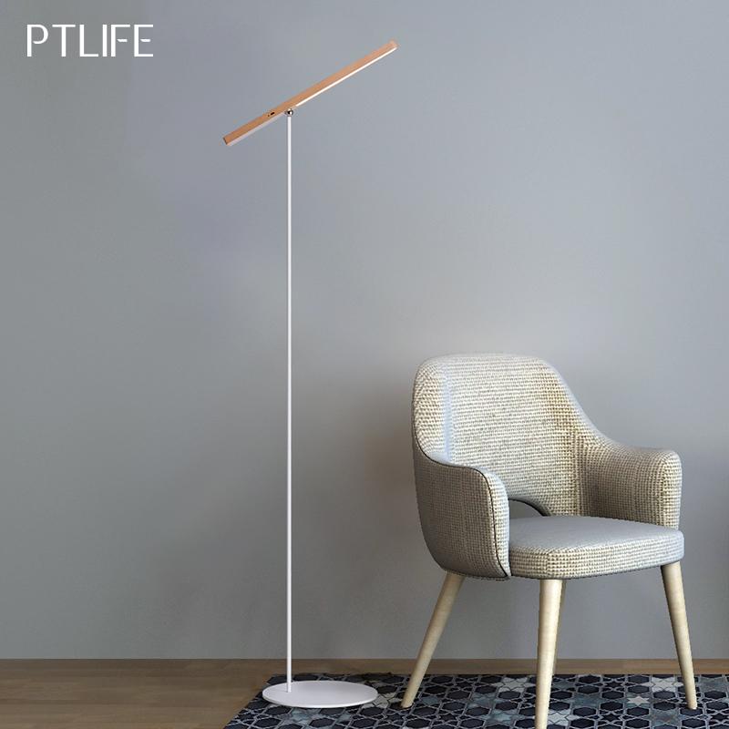 

Wooden Moden Reading Lamp 360Â° Adjustable Floor Light USB Rechargeable Cordless Portable Lamps